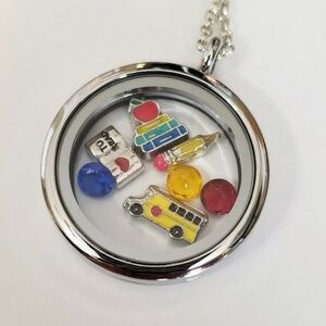 Back to School Teacher Gift Floating Charm Set